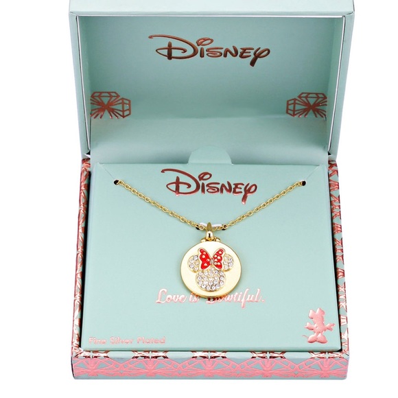 NWT❣️Disney Classics Crystal Minnie Mouse Pendant - Picture 3 of 3